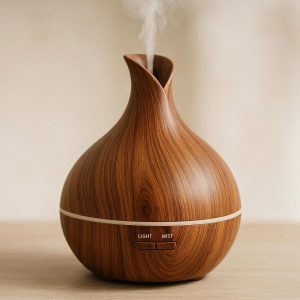 25 Ultrasonic Essential Oil Bottle Diffuser with Wood Grain Finish