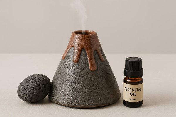 28 Ceramic Volcanic Stone Essential Oil Bottle & Diffuser Set