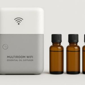 30 Multi-Room WiFi Essential Oil Diffuser with Refillable Bottles