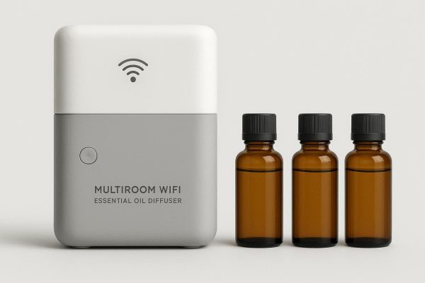 30 Multi-Room WiFi Essential Oil Diffuser with Refillable Bottles